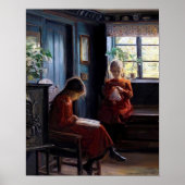 Deux filles Poster d'Art Vintage (Devant)