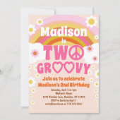 DEUX Fleur de marguerite Super 2e Invitation d'ann (Devant)