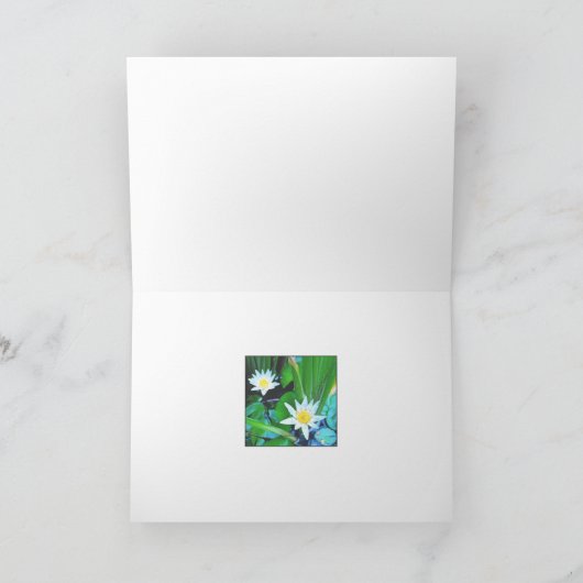DEUX FLEURS LOTUS CARTE DE SALUBRITÉ (Intérieur)