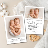 Deux fois la photo bienheureuse carte Faire-part p