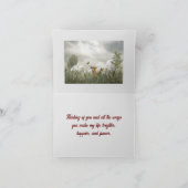 DEUX FOX PENSANT À VOTRE CARTE (Intérieur)