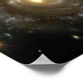 Deux Galaxies Spirales Collisant Poster (Coin)