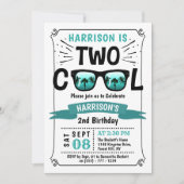 Deux garçons Cool Invitations pour le 2e anniversa (Devant)