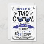 Deux garçons Cool Invitations pour le 2e anniversa (Devant)