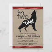 Deux garçons sauvages Invitations de fête d'annive (Devant)