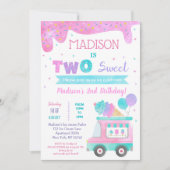 Deux glaces sucrées Invitations pour le 2e anniver (Devant)