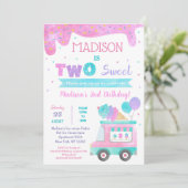 Deux glaces sucrées Invitations pour le 2e anniver (Debout devant)