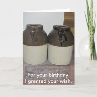 Deux grandes cruches - carte d'anniversaire de