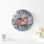 Deux hiboux et une horloge murale pour enfants de  (Maison)