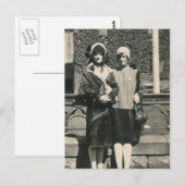 Deux hommes traînent sur la carte postale de la vi (Devant / Derrière)