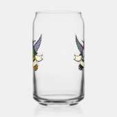 Deux Hummingbirds Avec Carton De Bande De Ruban Te (Gauche)