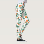 Deux images de leggings floraux présentent  (Droite)