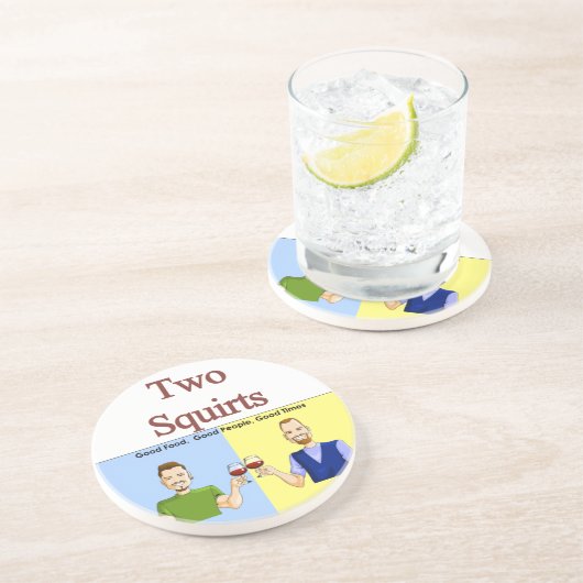 Deux injecte des dessous de verre (Côté)