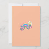 Deux Invitation d'anniversaire Groovy (Dos)