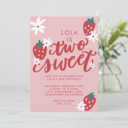 DEUX INVITATION D'ANNIVERSAIRE SUCRÉ (Debout devant)