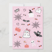 Deux Invitation Éffrayante de Fille Anniversaire (Dos)