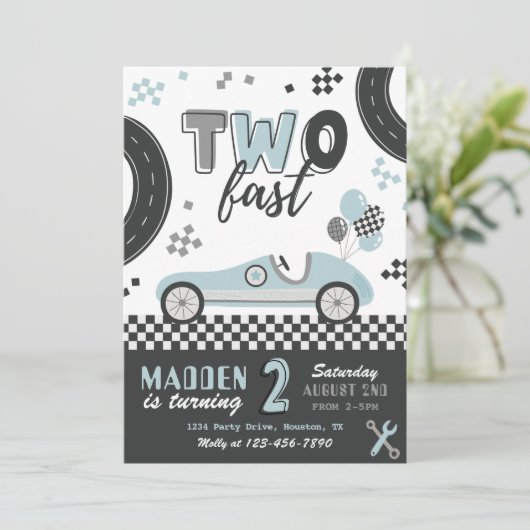 DEUX Invitation Rapide | Invitation de course (Debout devant)