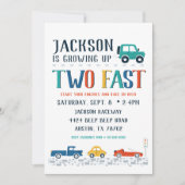 Deux Invitation Rapide pour le deuxième anniversai (Devant)