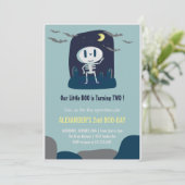 deux invitations d'anniversaire effrayantes spookt (Debout devant)