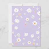 Deux invitations d'anniversaire Groovy Daisy (Dos)