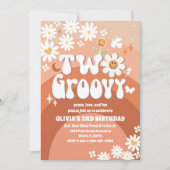 Deux invitations d'anniversaire Groovy pour un enf (Devant)