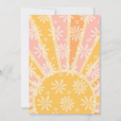 Deux invitations de anniversaire rétro groovy (Dos)