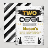 Deux invitations de fête cool (Devant / Derrière)