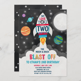 Deux Invitations De La Lune Aimaient Deux De La Lu