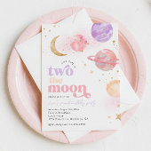 Deux invitations pour l'anniversaire de la lune