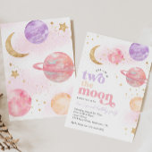 Deux invitations pour l'anniversaire de la lune