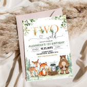 Deux Invitations pour un 2ème Anniversaire de Wild