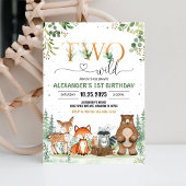 Deux Invitations pour un 2ème Anniversaire de Wild