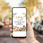 Deux Invitations pour un 2ème Anniversaire de Wild