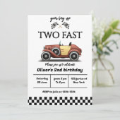 Deux invitations pour un anniversaire rapide, invi (Debout devant)