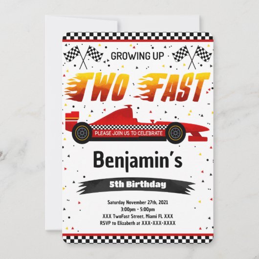 Deux invitations rapides (Devant)