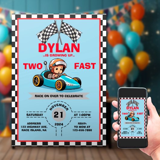 Deux Invitations Rapides Mignonnes