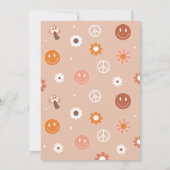 Deux invitations Super Boho Retro 2e anniversaire (Dos)