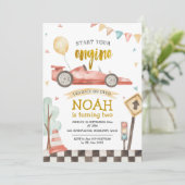 Deux Jeunes Garçons Invitation À La Course Anniver (Debout devant)