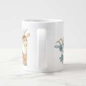 Deux Jolies chèvres caricaturales Jumbo Mug (Dos)