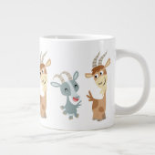 Deux Jolies chèvres caricaturales Jumbo Mug (Droite)