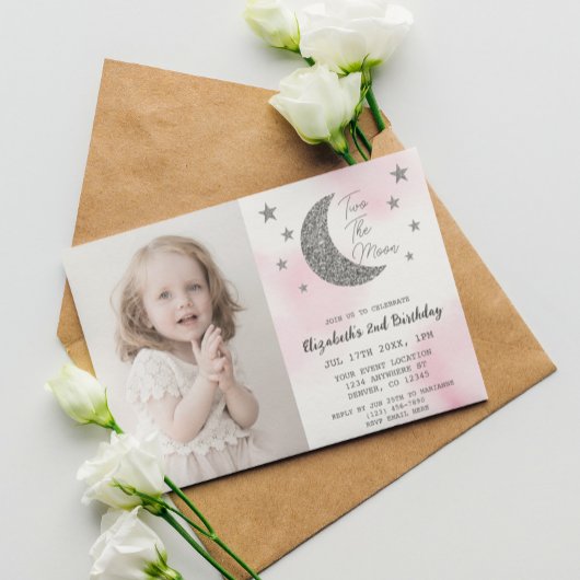 Deux La Lune 2e Invitation Anniversaire