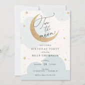 Deux la Lune Bleue Deuxième invitation anniversair (Devant)