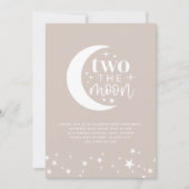 Deux La Lune Blush Invitation Anniversaire (Devant)