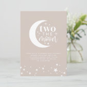 Deux La Lune Blush Invitation Anniversaire (Debout devant)