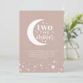 Deux La Lune Blush Invitation Anniversaire (Debout devant)