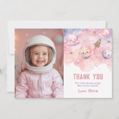 Deux la lune fille carte de remerciements photo d' (Devant)