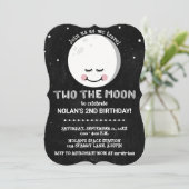 Deux La Lune Galaxy 2e Invitation d'anniversaire (Debout devant)