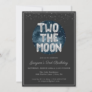 Deux la Lune   Invitation de fête du 2e anniversai