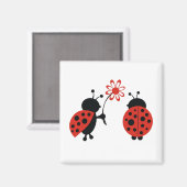 Deux Lady Bugs Magnet (Recto/Verso)