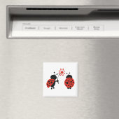 Deux Lady Bugs Magnet (In Situ (Lave-vaisselle))